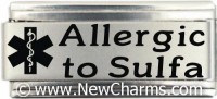 Allergic To Sulfa Medical Alert Italian Charm