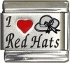 I Love Red Hats Italian Charm 