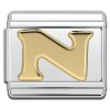 Gold Letter Italain Charms