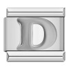 Silver Letter Italian Charms