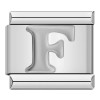Silver Letter Italian Charms