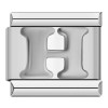 Silver Letter Italian Charms