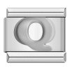 Silver Letter Italian Charms