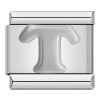 Silver Letter Italian Charms
