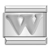 Silver Letter Italian Charms
