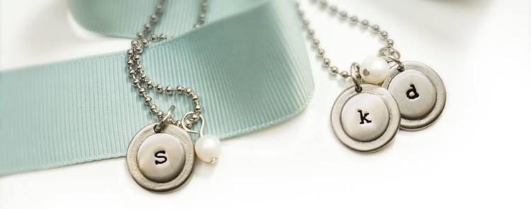 Typewriter Style Letter Charms with O-Ring