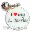 JR103 I Love My Lakeland Terrier ORing Charm