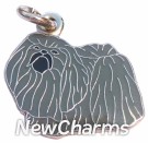 JR116 Pekingese Black ORing Charm