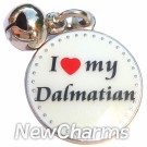 JR119 I Love My Dalmatian ORing Charm