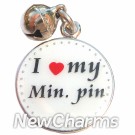 JR131 I Love My Minature Pinscher ORing Charm