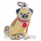 JR150 Pug Tan ORing Charm