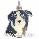 JR192 Border Collie Head ORing Charm