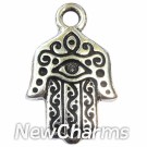 JT107 Silver Hamsa ORing Charm