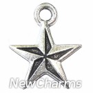 JT122 Silver Nautical Star ORing Charm