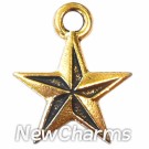 JT123 Gold Nautical Star ORing Charm