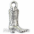 JT125 Silver Cowboy Boot ORing Charm