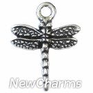 JT130 Silver Dragonfly ORing Charm