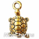 JT133 Gold Turtle ORing Charm