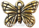 JT135 Gold Butterfly ORing Charm