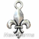 JT147 Silver Fleur De Lis ORing Charm