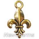 JT148 Gold Fluer De Lis ORing Charm