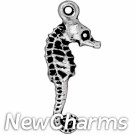 JT167 O-Ring Dangle Silver Seahorse 