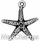 JT169 O-Ring Dangle Silver Seastar 