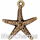 JT170 Gold Seastar O-Ring Charm 