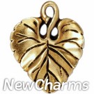 JT172 Gold Leaf O-Ring Charm 