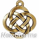 JT180 Gold Open Celtic Knot O-Ring Charm 
