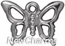 JT203 Silver Open Butterfly O-Ring Charm 