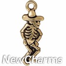 JT216 Gold Dancing Senor O-Ring Charm 