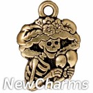 JT220 Gold Catrina O-Ring Charm 