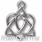 JT225 Silver Celtic Open Heart O-Ring Charm 