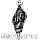 JT241 Silver Shell O-Ring Charm 