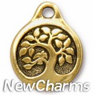 JT244 Gold Tree O-Ring Charm 