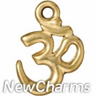 JT253 Gold Ohm O-Ring Charm 