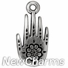 JT273 Silver Henna Hand O-Ring Charm 