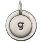 JT407 Letter G Charm with O-Ring