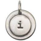 JT409 Letter I Charm with O-Ring