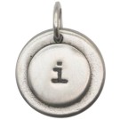 JT409 Letter I Charm with O-Ring