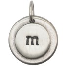 JT413 Letter M Charm with O-Ring