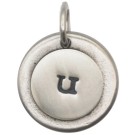 JT421 Letter U Charm with O-Ring