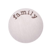 DA942 Family Plate in Silver for 25mm Locket