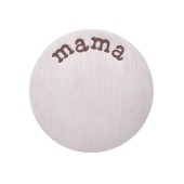 DA944 Mama Plate in Silver for 25mm Locket