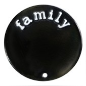 DA954 Family Plate in Black for 30mm Locket