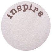 DA990 Inspire Plate in Silver for 30mm Locket