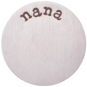 DA997 Nana Plate in Silver for 30mm Locket