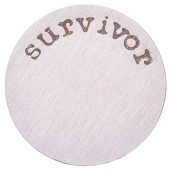 DA998 Survivor Plate in Silver for 30mm Locket