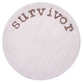 DA998 Survivor Plate in Silver for 30mm Locket